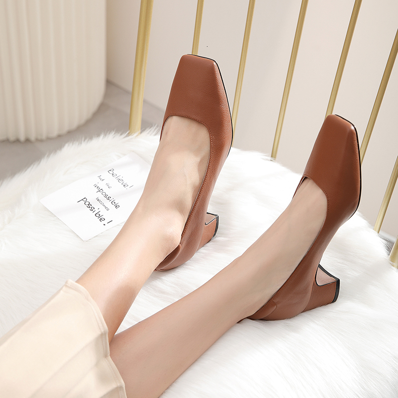 2021 New Female Genuine Pumps 22-25 Cm Length of Toe Three Colors Available High-heeled Shoes 4.5cm Pure Wild Colour 7KUL, Beige
2021 New Female Genuine Pumps 22-25 Cm Length of Toe Three Colors Available High-heeled Shoes 4.5cm Pure Wild Colour 7KUL, Beige
