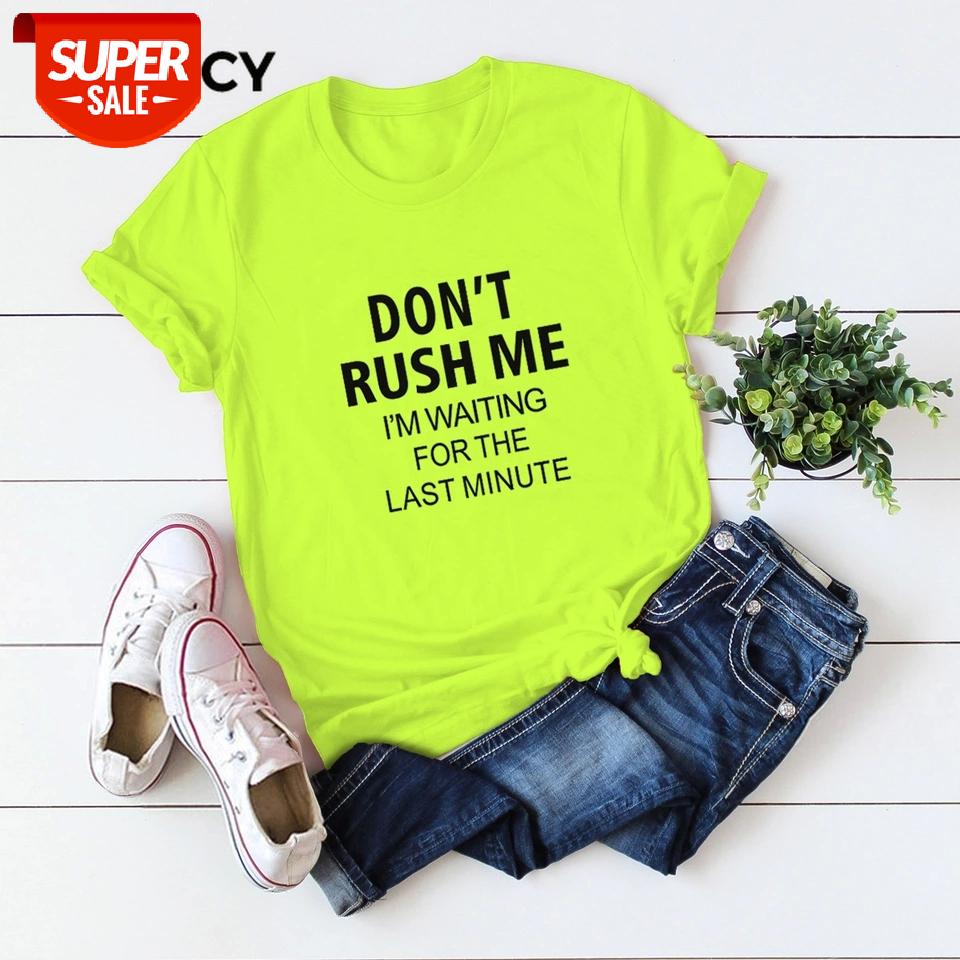 JFUNCY Women's T-shirts DON'T RUSH ME Letter Print Women Cotton T-shirt Gothic Harajuku Female Shirts Top Clothes Camiseta Mujer #iK3B, White
JFUNCY Women's T-shirts DON'T RUSH ME Letter Print Women Cotton T-shirt Gothic Harajuku Female Shirts Top Clothes Camiseta Mujer #iK3B, White