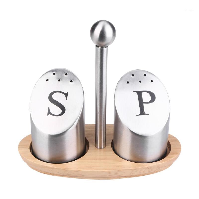Spice Rack Stainless Steel Pepper and Salt Seasoning Box Container Wooden Base Kitchen Supplies for Home Porta Tempero(Silver)1
Spice Rack Stainless Steel Pepper and Salt Seasoning Box Container Wooden Base Kitchen Supplies for Home Porta Tempero(Silver)1