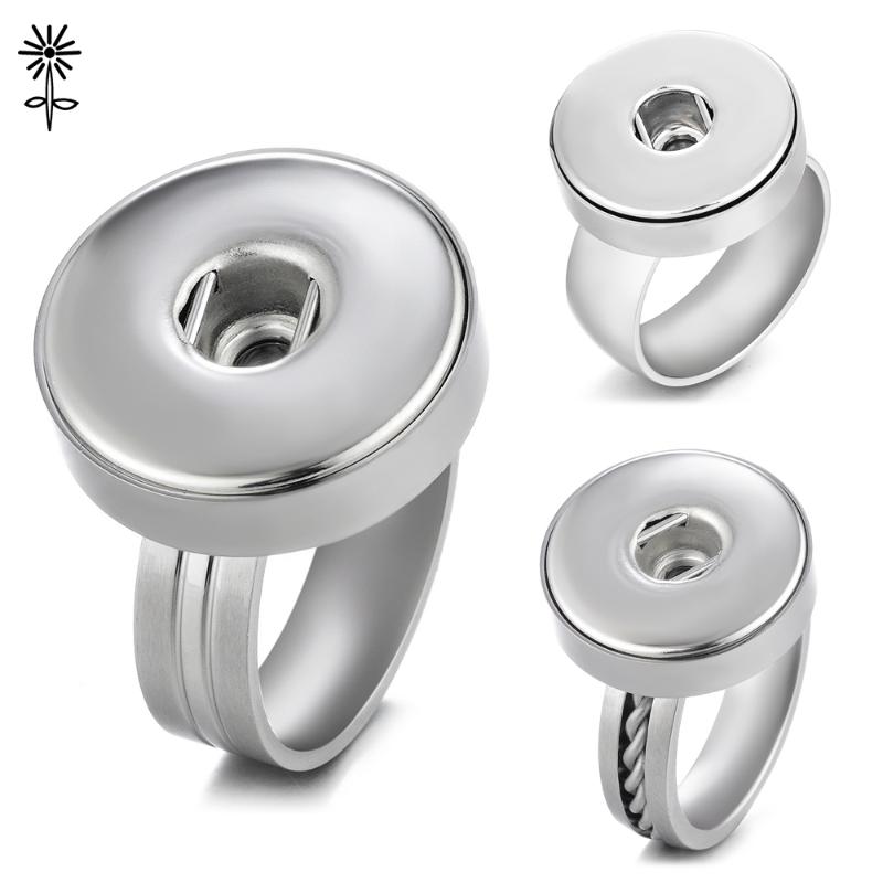 3 Styles Trendy Stainless Steel Ring DIY Jewelry Fit 18mm Snap Button Ring Interchangeable Jewelry Accessory
3 Styles Trendy Stainless Steel Ring DIY Jewelry Fit 18mm Snap Button Ring Interchangeable Jewelry Accessory
