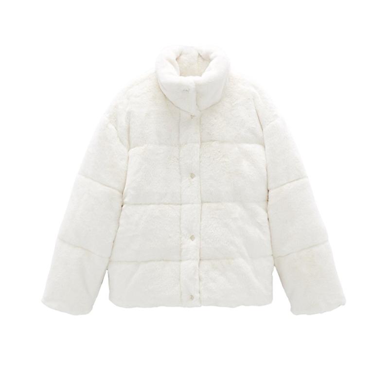 2021women coats winter faux fur coat White Coat with Stand Collar fur coats ladies cropped
2021women coats winter faux fur coat White Coat with Stand Collar fur coats ladies cropped