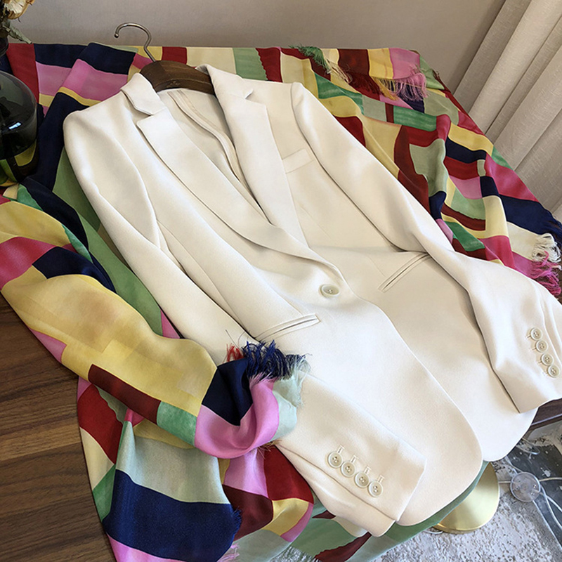 2020 Style of New Street Fried Temperament Casual Autumn Fashion Out White Women's Acetate Vertical Sense Suit D6l4, See chart
2020 Style of New Street Fried Temperament Casual Autumn Fashion Out White Women's Acetate Vertical Sense Suit D6l4, See chart