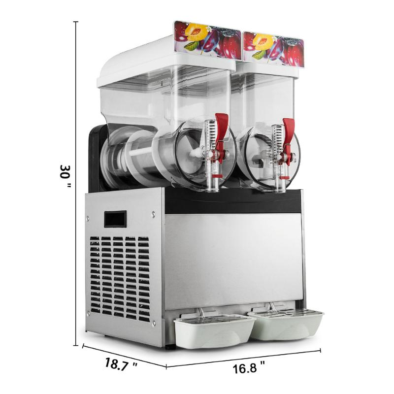 Commercial Slushy Machine 30L Drink Machine Commercial Slushy Maker Ice Slushies for Supermarkets Cafes Restaurants