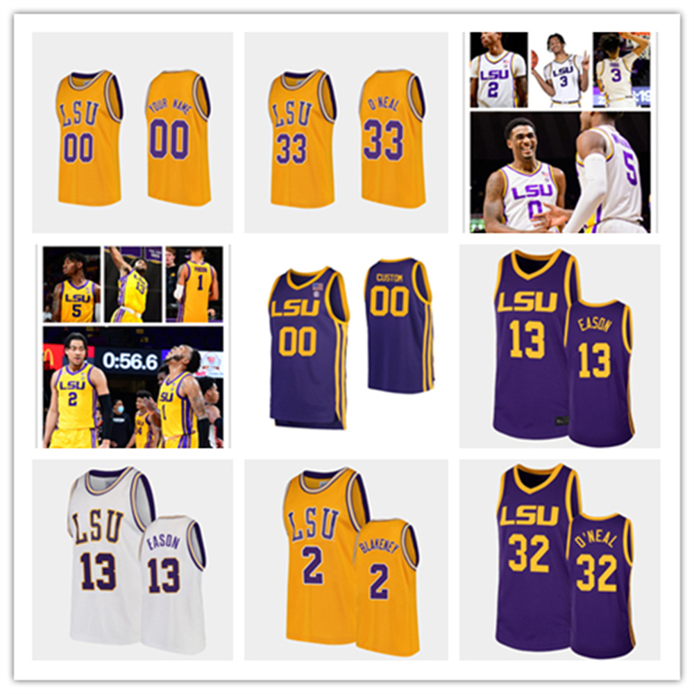 Custom LSU Tigers Basketball Stitched Jersey Ben Simmons Naz Reid Ja'Vonte Smart Skylar Mays Tremont Waters Noah Thomas Aundre Hyatt 8 Darriel Mack Jr. 12 Quadry Jones
