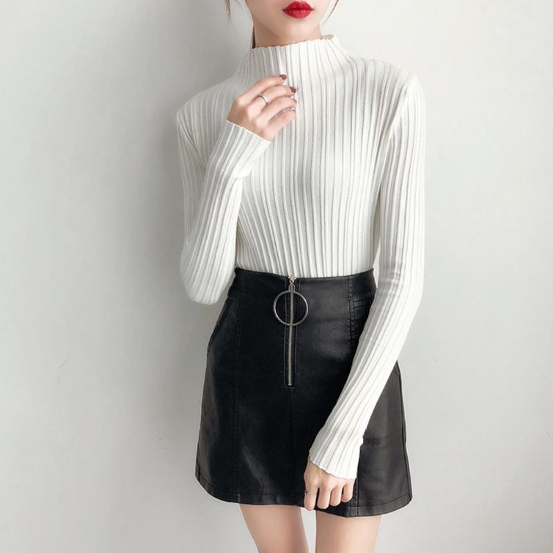 Winter Warm Fashion Sweater For Women Vertical Striped Sweater Women's Head Half-neck Bottoming Shirt Women's Clothing1, White
Winter Warm Fashion Sweater For Women Vertical Striped Sweater Women's Head Half-neck Bottoming Shirt Women's Clothing1, White