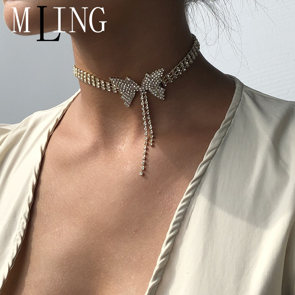 MLING Vintage Multi-color Alloy Animal Choker Necklace Fashion Crystal Butterfly Tassel Claw Chain Necklace for Women
MLING Vintage Multi-color Alloy Animal Choker Necklace Fashion Crystal Butterfly Tassel Claw Chain Necklace for Women