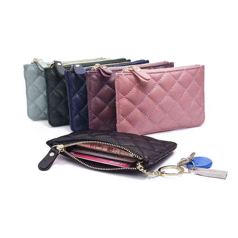 2021 Women's Leather Bags Multi-Card Wallet Diamond Plaid Key Case Sheepskin Wallet Key Holder Ring Purse Keychains for Ladies H0104, Burgundy
2021 Women's Leather Bags Multi-Card Wallet Diamond Plaid Key Case Sheepskin Wallet Key Holder Ring Purse Keychains for Ladies H0104, Burgundy