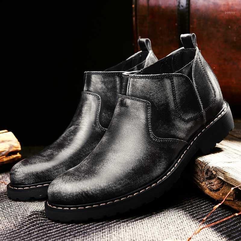 2019 winter boots men's leather shoes men's ankle boots fashion autumn and winter shoes cowboy1, Gray
2019 winter boots men's leather shoes men's ankle boots fashion autumn and winter shoes cowboy1, Gray