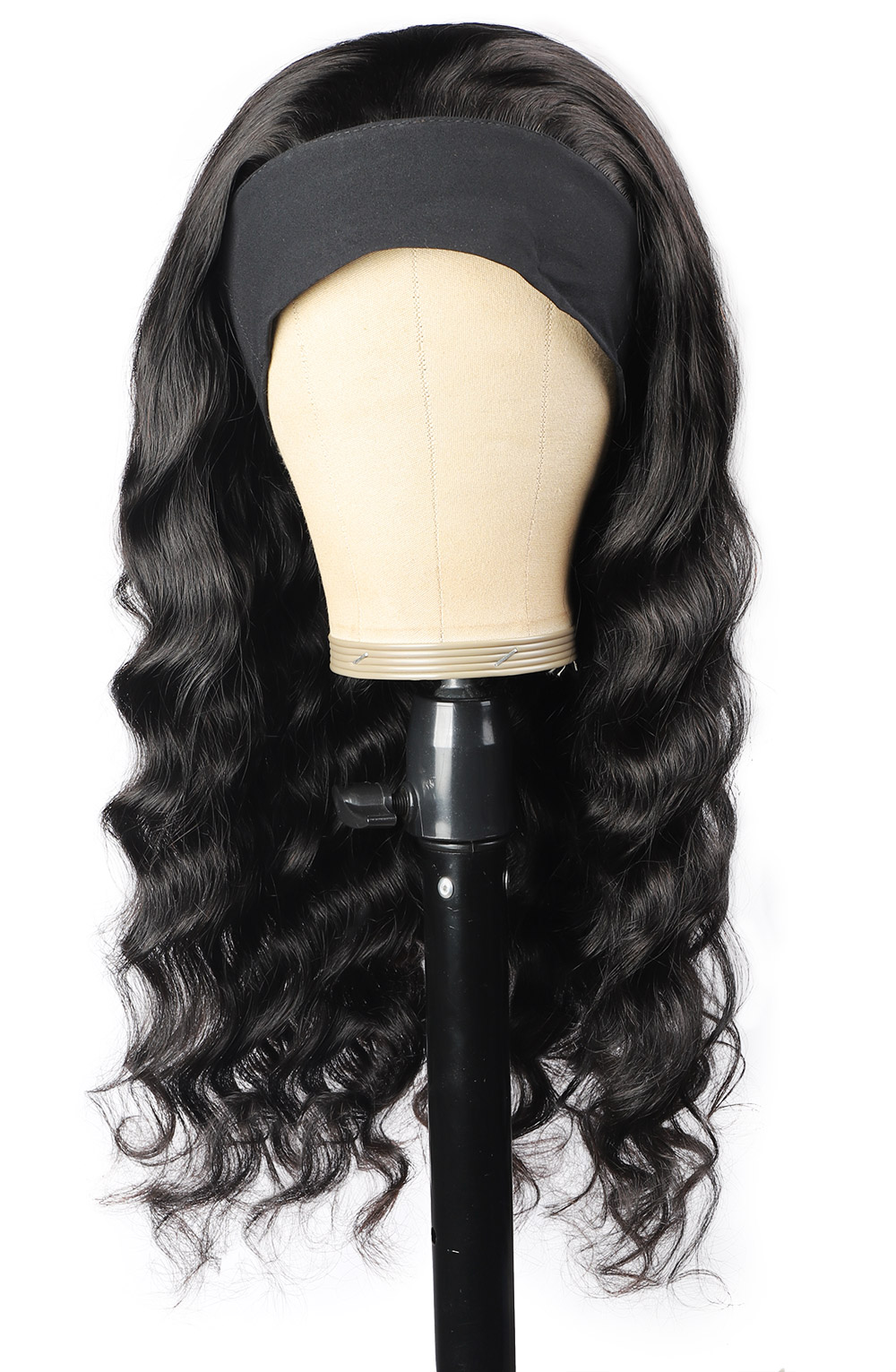Ishow 26 28 30inch Human Hair Wigs With Headbands Easy to Install Body Yaki Straight Water Headband Wig Loose Deep Curly None Lace Wigs for Women All 