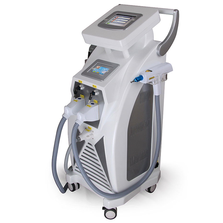 Multifunction Beauty Equipment Good Effect Optimal Pulsed Technology OPT ipl permanent Hair Removal E-light IPL RF nd Yag Laser