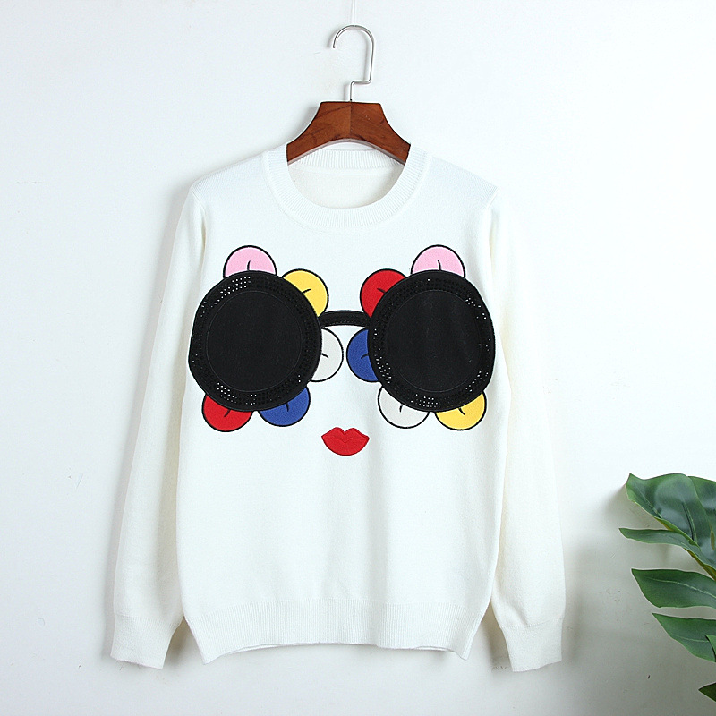 1012 2020 Autumn Sweater Pullover Long Sleeve Crew Neck Print Brand Same Style Black White Prom Fashion Luxury Womens Clothes DL, White;black
1012 2020 Autumn Sweater Pullover Long Sleeve Crew Neck Print Brand Same Style Black White Prom Fashion Luxury Womens Clothes DL, White;black