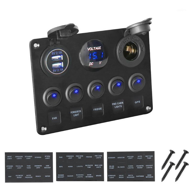 LEEPEE Waterproof Digital Voltmeter Dual USB Port 12V Outlet Combination Car Marine Boat LED Rocker Switch Panel1
LEEPEE Waterproof Digital Voltmeter Dual USB Port 12V Outlet Combination Car Marine Boat LED Rocker Switch Panel1