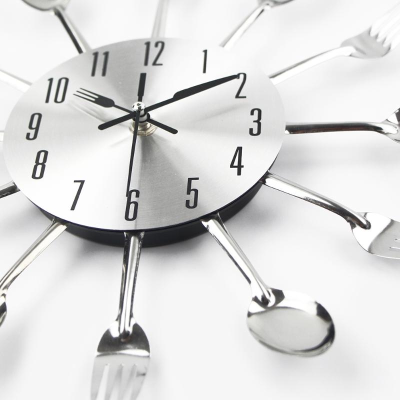 Cutlery Metal Kitchen Wall Clock Spoon Fork Creative Quartz Wall Mounted Clocks Modern Design Decorative Horloge Murale Hot Sale
Cutlery Metal Kitchen Wall Clock Spoon Fork Creative Quartz Wall Mounted Clocks Modern Design Decorative Horloge Murale Hot Sale