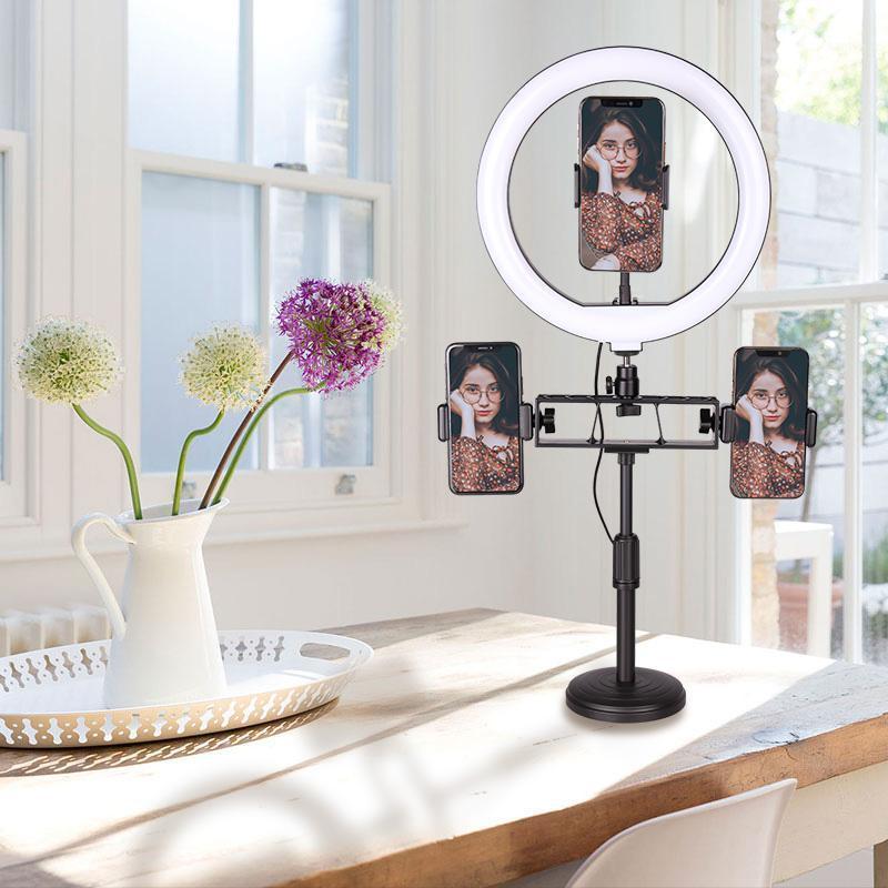 10 Inch Ring Light with Stand LED Camera Selfie Light Ring for Phone Tripod and Phone Holder for Video Photography1
10 Inch Ring Light with Stand LED Camera Selfie Light Ring for Phone Tripod and Phone Holder for Video Photography1