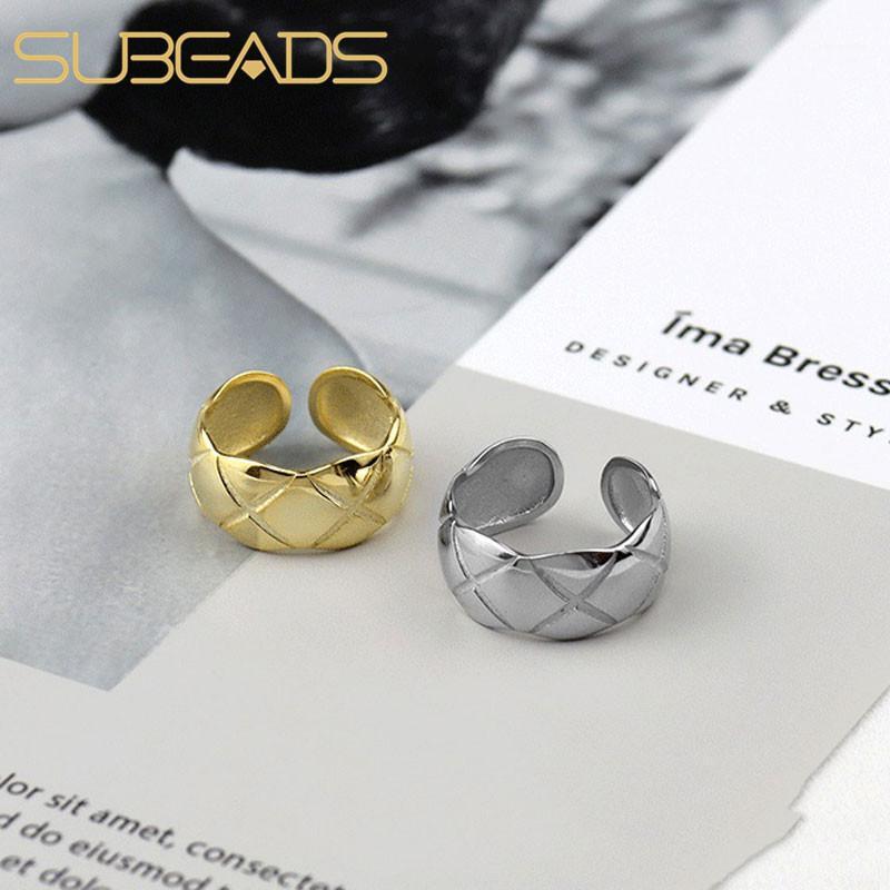Cluster Rings Subeads 925 Sterling Silver Cross Open For Women Female Finger Retro Geometric Wide Adjustable Fine Jewelry Gifts, Golden;silver
Cluster Rings Subeads 925 Sterling Silver Cross Open For Women Female Finger Retro Geometric Wide Adjustable Fine Jewelry Gifts, Golden;silver