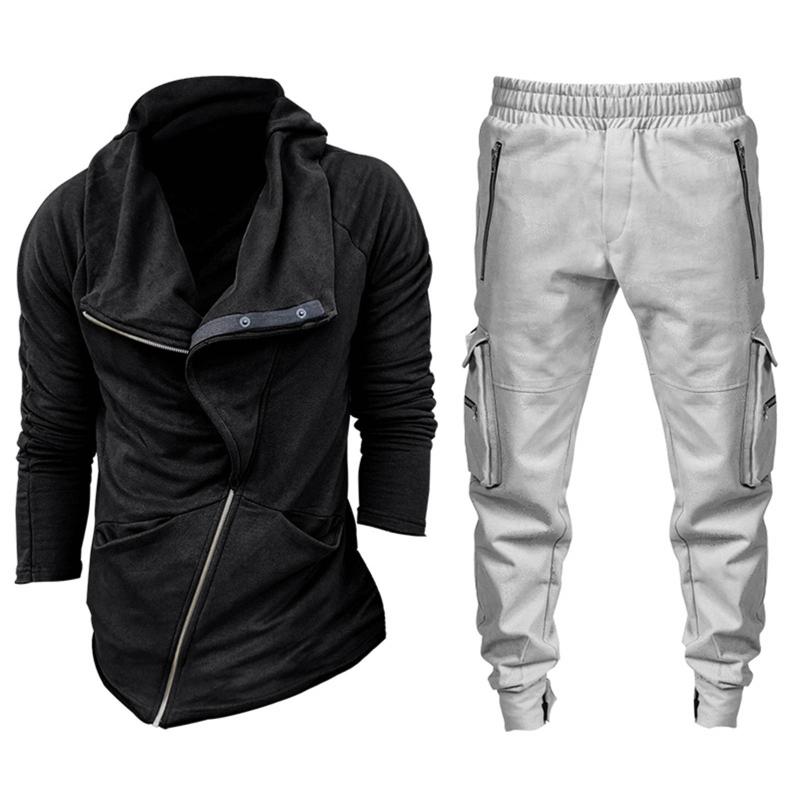 2021 Winter Men's Hoodie Stitching Sports Suit Fashion Autumn Spring Sporting Suit High Quality Cardigan Pants Running #4, Dark grey
2021 Winter Men's Hoodie Stitching Sports Suit Fashion Autumn Spring Sporting Suit High Quality Cardigan Pants Running #4, Dark grey