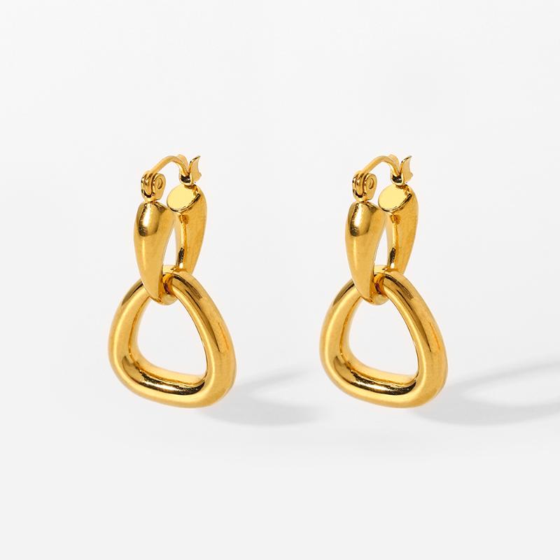 Dangle & Chandelier 2022 18K Gold Plated Stainless Steel Earrings Jewelry Geometric Irregular Hoop Drop For Women Girl Fashion, Silver
Dangle & Chandelier 2022 18K Gold Plated Stainless Steel Earrings Jewelry Geometric Irregular Hoop Drop For Women Girl Fashion, Silver