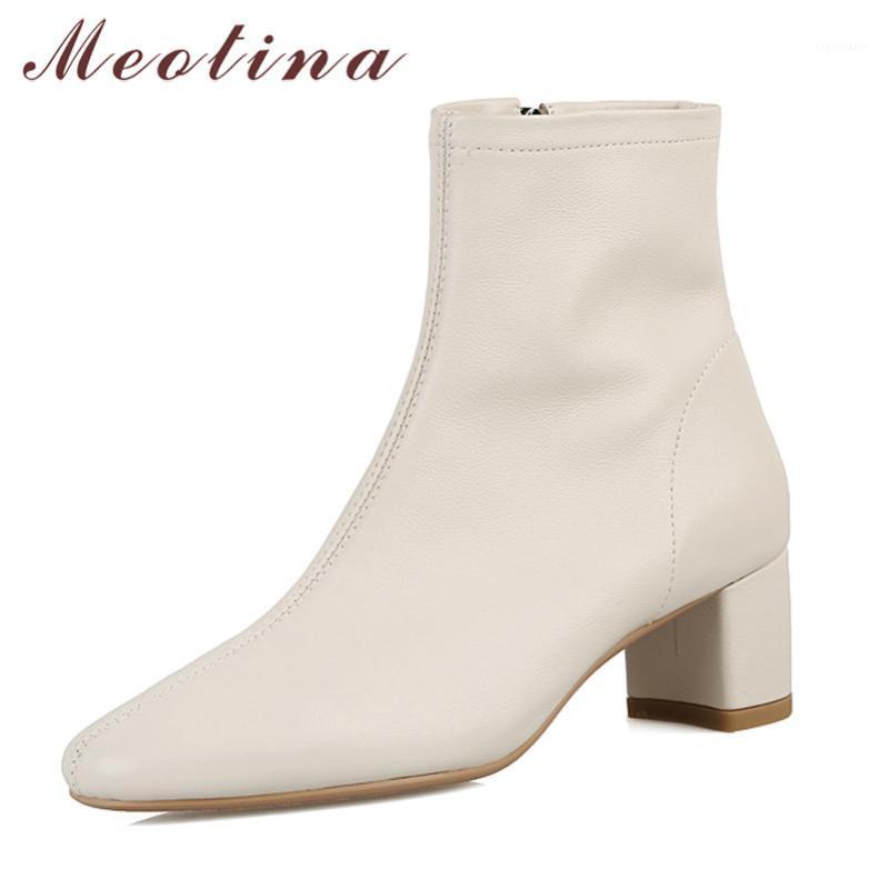 Meotina Genuine Leather High Heel Ankle Boots Women Shoes Round Toe Chunky Heels Zipper Short Boots Ladies Autumn Winter Khaki1, Black synthetic lin
Meotina Genuine Leather High Heel Ankle Boots Women Shoes Round Toe Chunky Heels Zipper Short Boots Ladies Autumn Winter Khaki1, Black synthetic lin
