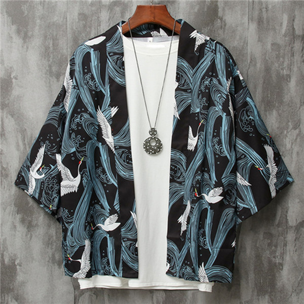 Kimono cardigan men Japanese obi male yukata men's haori Japanese samurai clothing traditional clothing fz2434, Black;brown
Kimono cardigan men Japanese obi male yukata men's haori Japanese samurai clothing traditional clothing fz2434, Black;brown