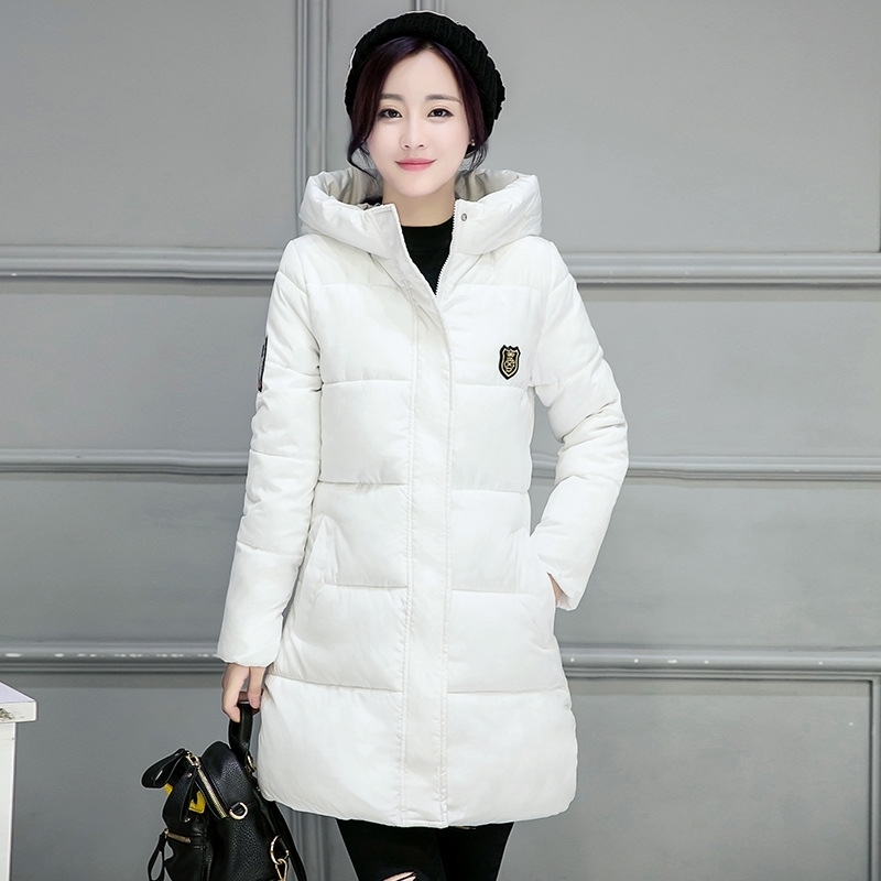 High Quality Causal Ladies Coat Women Winter Long Hooded Coat Warm Thicken Womens Winter Jacket Solid Padded Female Down Parka 200928