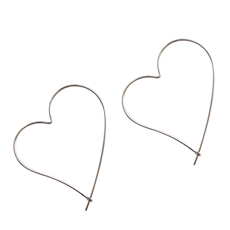 Big love heart hoop Earrings Women Female 925 Silver Chic Fashion Personality Contracted Ins female Brinco fine Jewelry Gift
Big love heart hoop Earrings Women Female 925 Silver Chic Fashion Personality Contracted Ins female Brinco fine Jewelry Gift