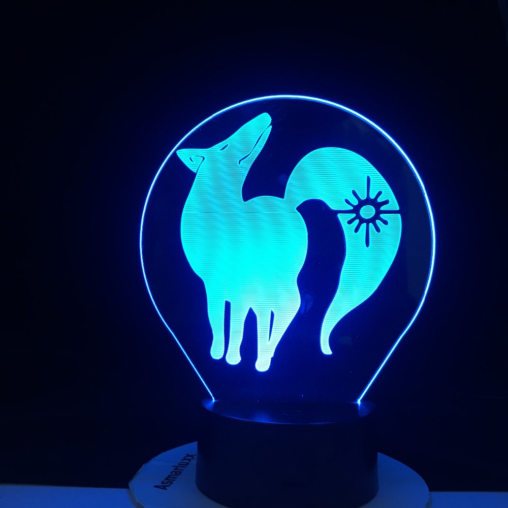 BAN FOX GREED 3d LED ANIME LAMP (THE SEVEN DEADLY SINS) Manga Gift Anime 3d Lamp Night Light Lamp Otaku Gift Fast Dropshipping