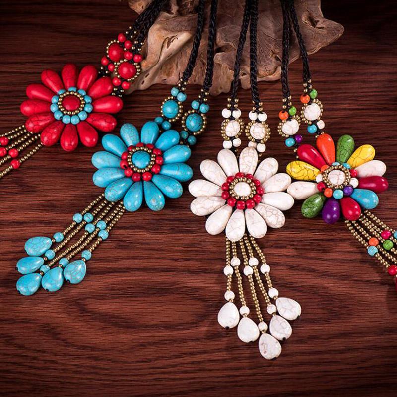 New Fashion Bohemian Beach Long Necklace Bijoux Vintage Green Stone Flower Necklaces For Women 2020 Fashion Jewelry
New Fashion Bohemian Beach Long Necklace Bijoux Vintage Green Stone Flower Necklaces For Women 2020 Fashion Jewelry