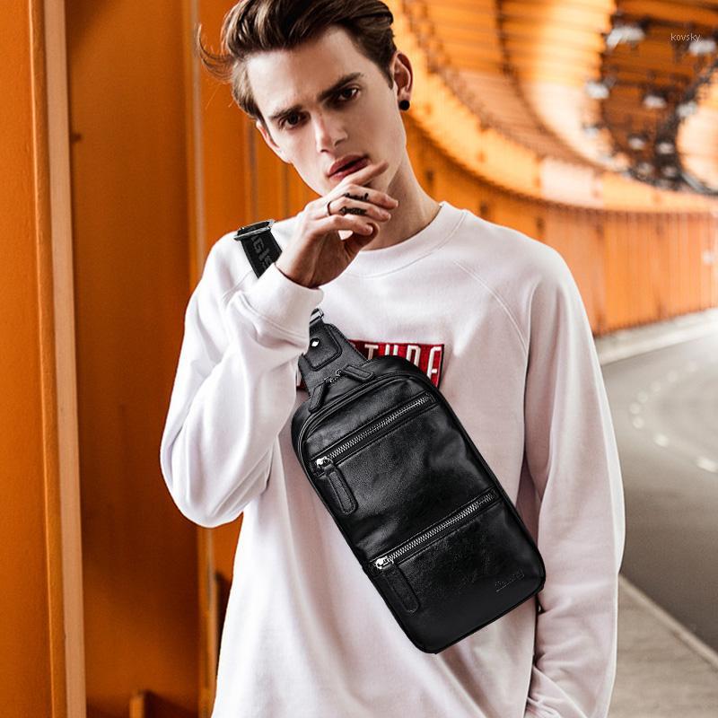 LIELANG Chest bag leather men bag casual multi-function 2019 new fashion men shoulder messenger chest leather1, Black
LIELANG Chest bag leather men bag casual multi-function 2019 new fashion men shoulder messenger chest leather1, Black
