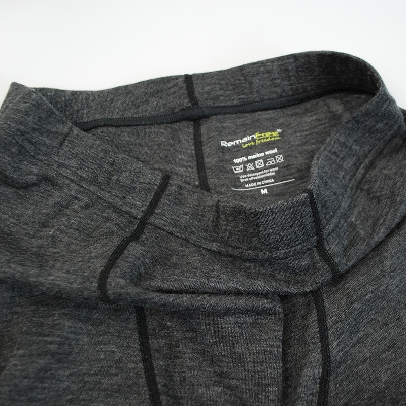 Men's 100% Merino Wool Winter Base Layer Thermal Warm Underwear set Breathable 210gsm weight Tops Pants Set 201125