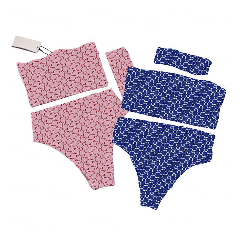 Letters Printed Bandeau Bikinis Swimwear Womens Strapless Split Swimsuits With Headband Beach Surfing Sexy Swimsuit, #06 pink with label
Letters Printed Bandeau Bikinis Swimwear Womens Strapless Split Swimsuits With Headband Beach Surfing Sexy Swimsuit, #06 pink with label