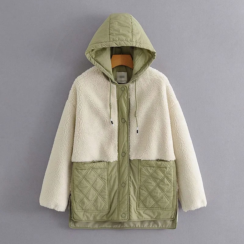 New American Wind Outfit Loose Joker Splicing Fleece Lambs Wool Cotton-padded Jacket, 2021 Autumn and Winter Mx1c, Black
New American Wind Outfit Loose Joker Splicing Fleece Lambs Wool Cotton-padded Jacket, 2021 Autumn and Winter Mx1c, Black
