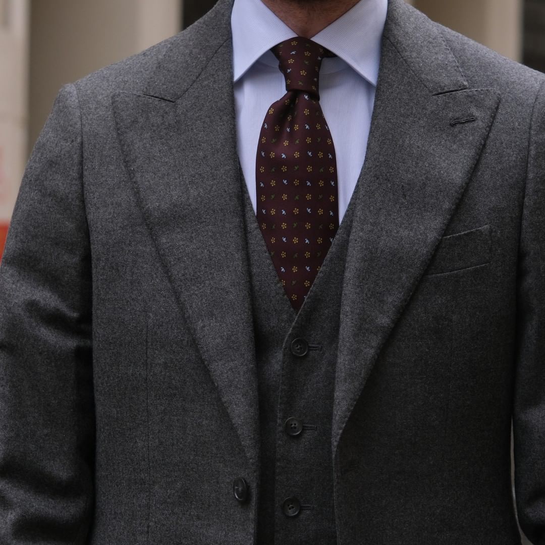 Dark Grey Business Tuxedos Mens Pants Suits Straight Groom Wedding Prom Party Blazer Overcoat ( Jacket+Vest+Pants)