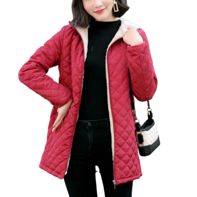 2020 Women Winter Hooded Quilted Jacket Slim Candy Color Warm Cotton Padded Basic Coat Plus Size 3XL Mid-Long Parkas, Black
2020 Women Winter Hooded Quilted Jacket Slim Candy Color Warm Cotton Padded Basic Coat Plus Size 3XL Mid-Long Parkas, Black