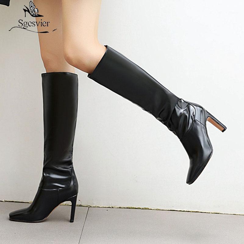Sgesvier 2020 Knee high boots fashion square toe high heels ladies shoes winter solid color women boots black yellow big size1
Sgesvier 2020 Knee high boots fashion square toe high heels ladies shoes winter solid color women boots black yellow big size1