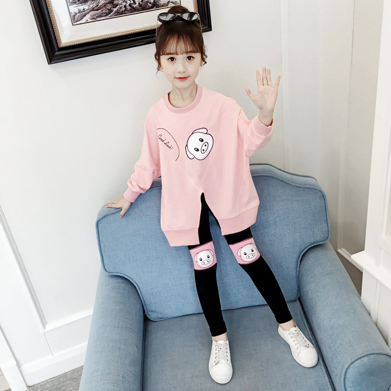 Hoodie Childrenswear 2020 Spring and Autumn New Style Children AutumnSuit Cute Piggy Suit WholesaleX1019