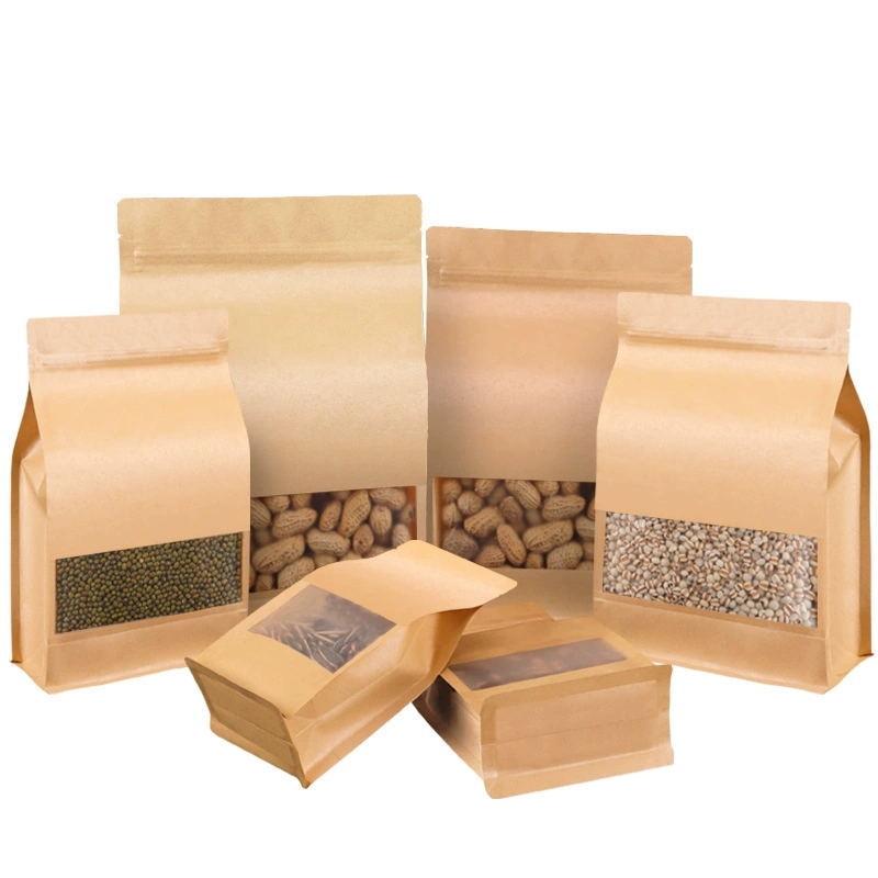 50PCS Stand up Kraft Paper Self Sealing Bags Coffee Snack Cookie Gifts Storage Bags Kraft Paper Bag With Window
50PCS Stand up Kraft Paper Self Sealing Bags Coffee Snack Cookie Gifts Storage Bags Kraft Paper Bag With Window