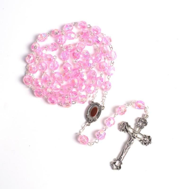 Fashionable Religious Polygon Transparent Gradient Pink Plastic Rosary Necklace 3 Holes Rosary Centerpiece
Fashionable Religious Polygon Transparent Gradient Pink Plastic Rosary Necklace 3 Holes Rosary Centerpiece