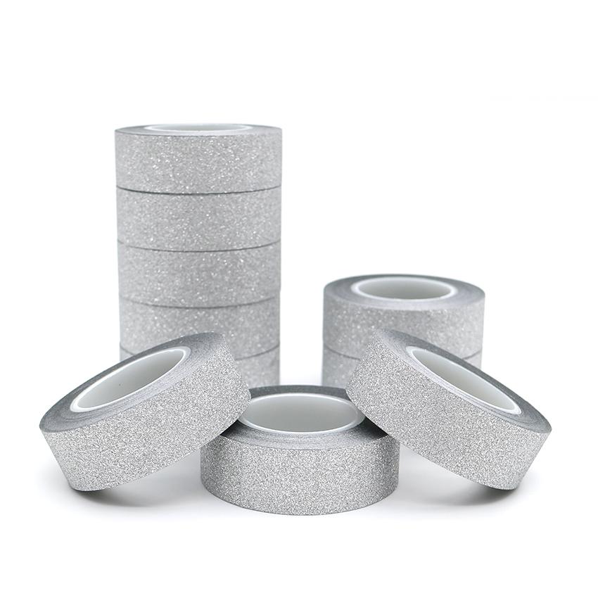5Pieces/Lot 10m*15mm Silver Color Washi Tape Glitter Flash Stickers DIY Album Decoration Adhesive Hand Account Masking Washi Tape 1 PCS 2016
5Pieces/Lot 10m*15mm Silver Color Washi Tape Glitter Flash Stickers DIY Album Decoration Adhesive Hand Account Masking Washi Tape 1 PCS 2016