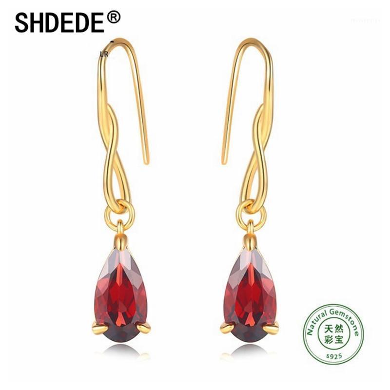 SHDEDE S925 Silver Coloured Treasure Jewelry Fashion Simple Natural Garnet Rose Golden Earrings Engagement Jewelry1
SHDEDE S925 Silver Coloured Treasure Jewelry Fashion Simple Natural Garnet Rose Golden Earrings Engagement Jewelry1