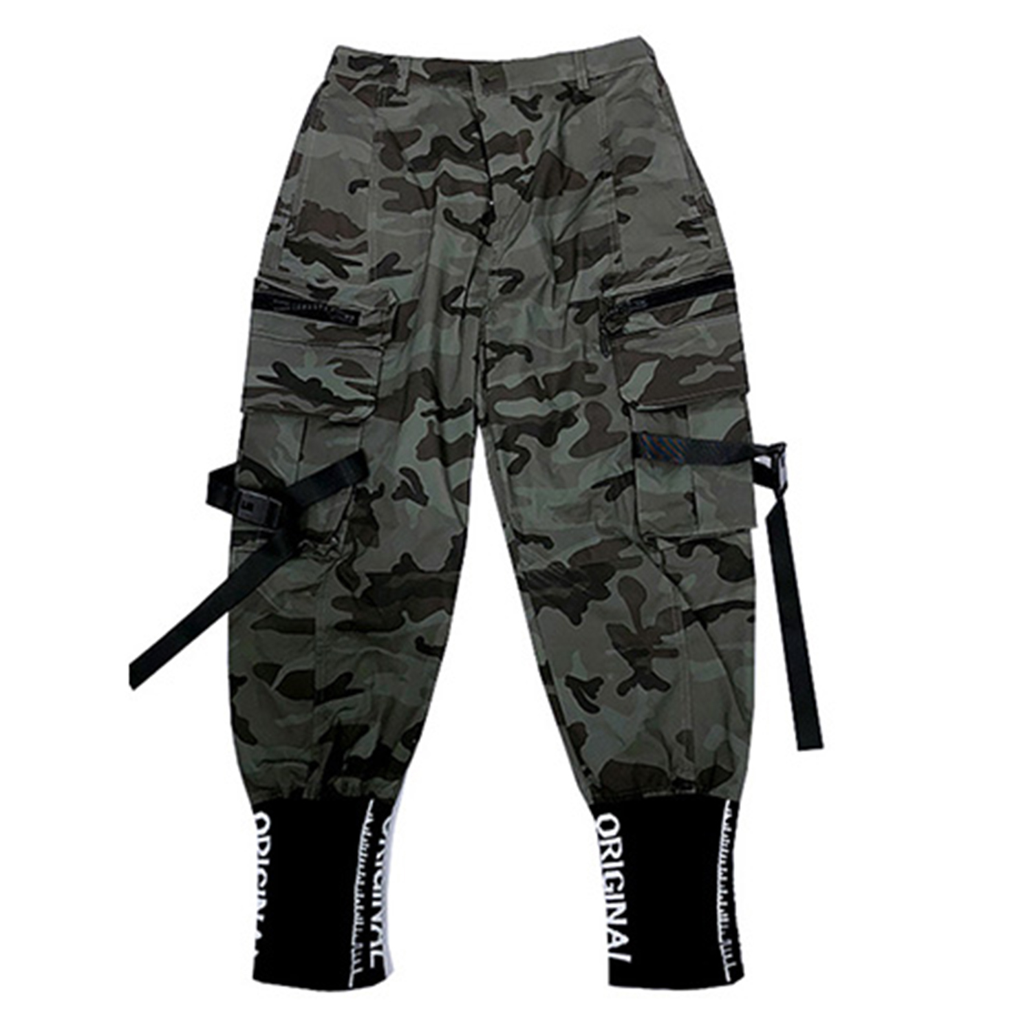 11 BYBB'S DARK Hip Hop Slim Men Joggers Encrypted Embroidered Rib Ribbons Camouflage Casual Streetwear Men Joggers Trousers 201126wtt