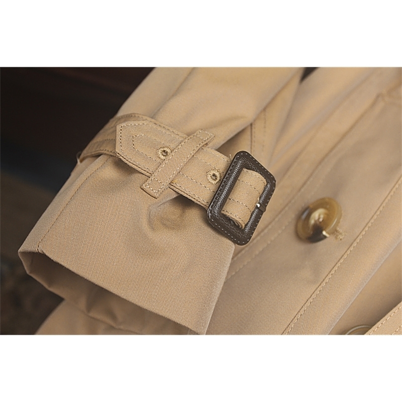 Obrix 2 Version Fashionable Twill Female Trench Cotton Long Spring Autumn Coat For Women 201211