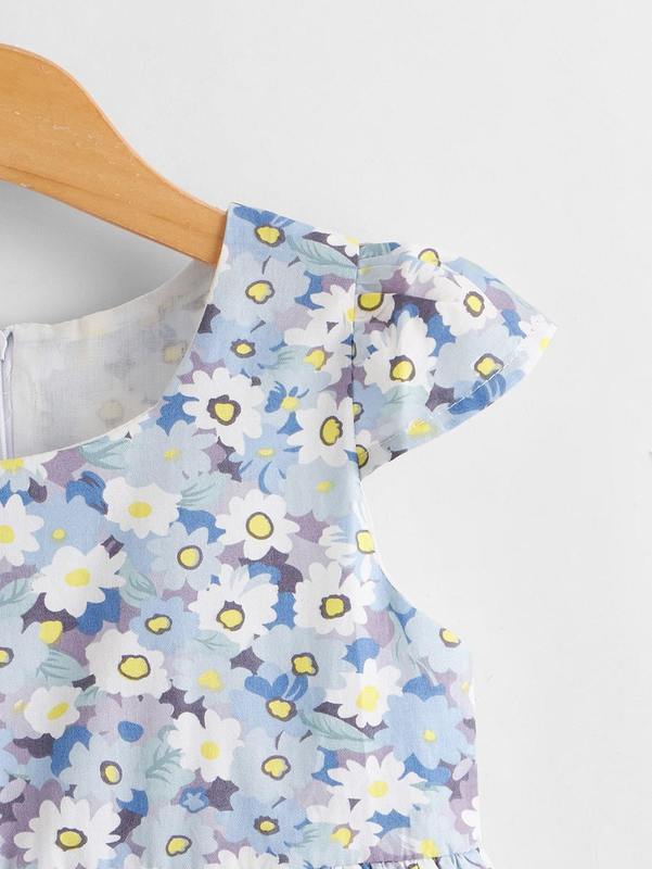 Toddler Girls All Over Floral Print Smock Dress SHE