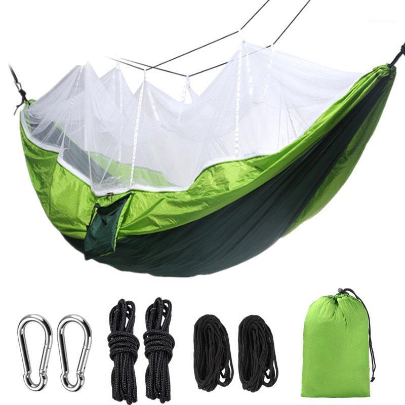 Outdoor easy installation travel anti-mosquito parachute hammock camping sleeping swing double portable separate green1
Outdoor easy installation travel anti-mosquito parachute hammock camping sleeping swing double portable separate green1