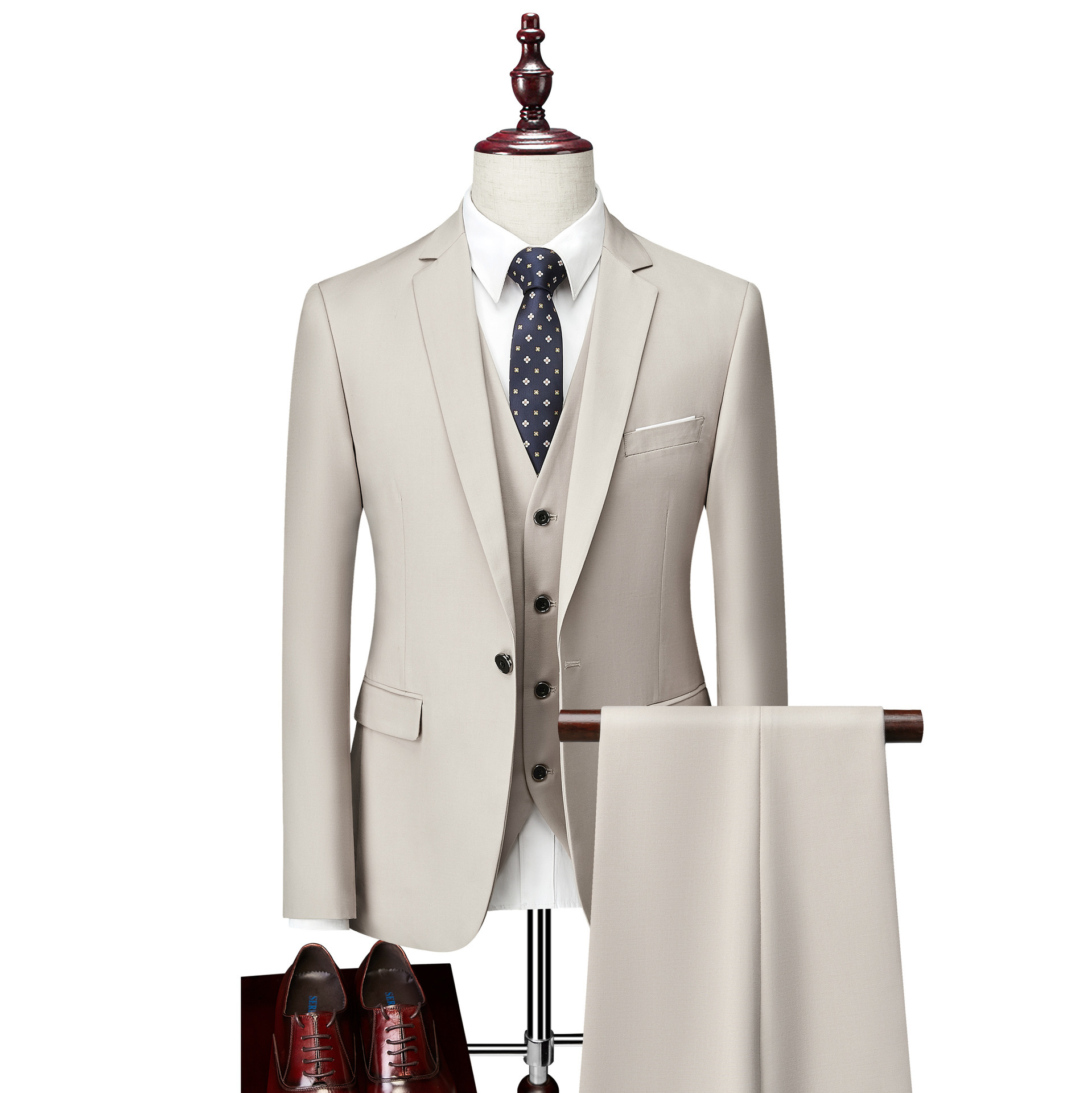 2021 Foreign Trade Male Casual Business Wedding a Formal Buttoned-up Dress Three-piece Suit Together 7ii5, Red
2021 Foreign Trade Male Casual Business Wedding a Formal Buttoned-up Dress Three-piece Suit Together 7ii5, Red