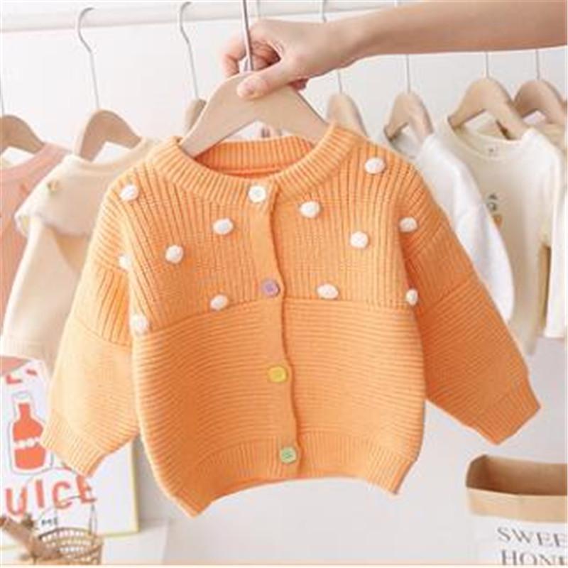 Kid Girl Knitting Sweater Cotton Top Autumn Shirt Round Neck Long-Sleeve Casual Plush Balls Elastic Buttons Baby Sweater, Green
Kid Girl Knitting Sweater Cotton Top Autumn Shirt Round Neck Long-Sleeve Casual Plush Balls Elastic Buttons Baby Sweater, Green
