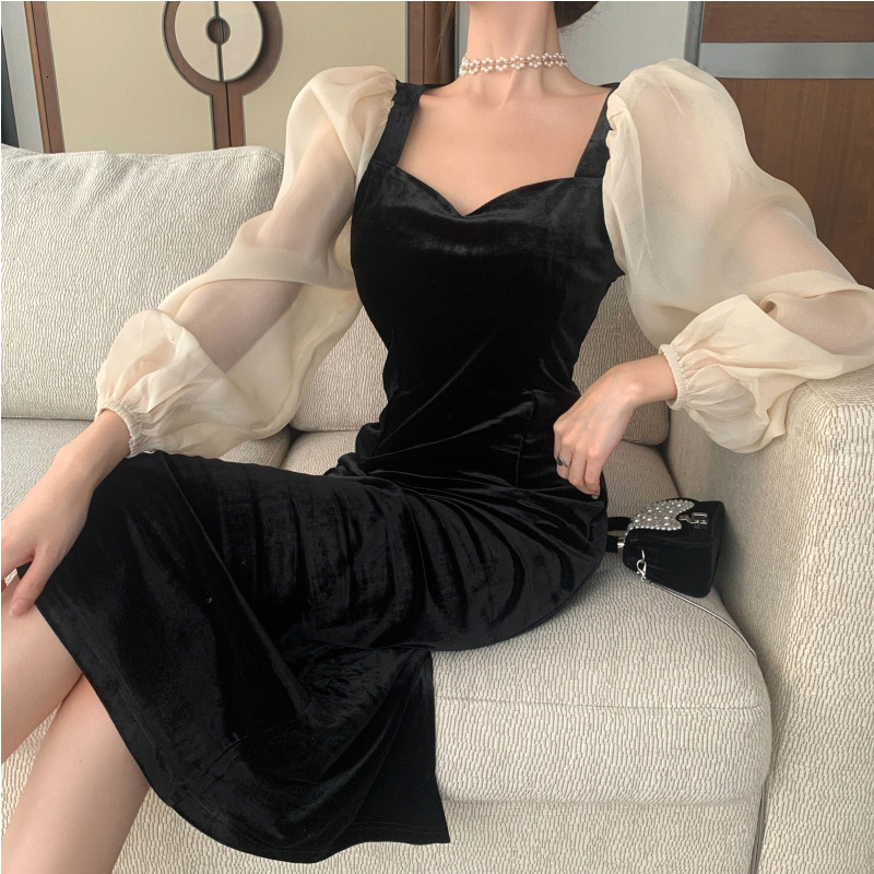 2021 New Sleeves Retro Ladies'dress Lentren Long Womanly Womanhood Neck Dressed Black Party Women High Clothes 5I1J
2021 New Sleeves Retro Ladies'dress Lentren Long Womanly Womanhood Neck Dressed Black Party Women High Clothes 5I1J