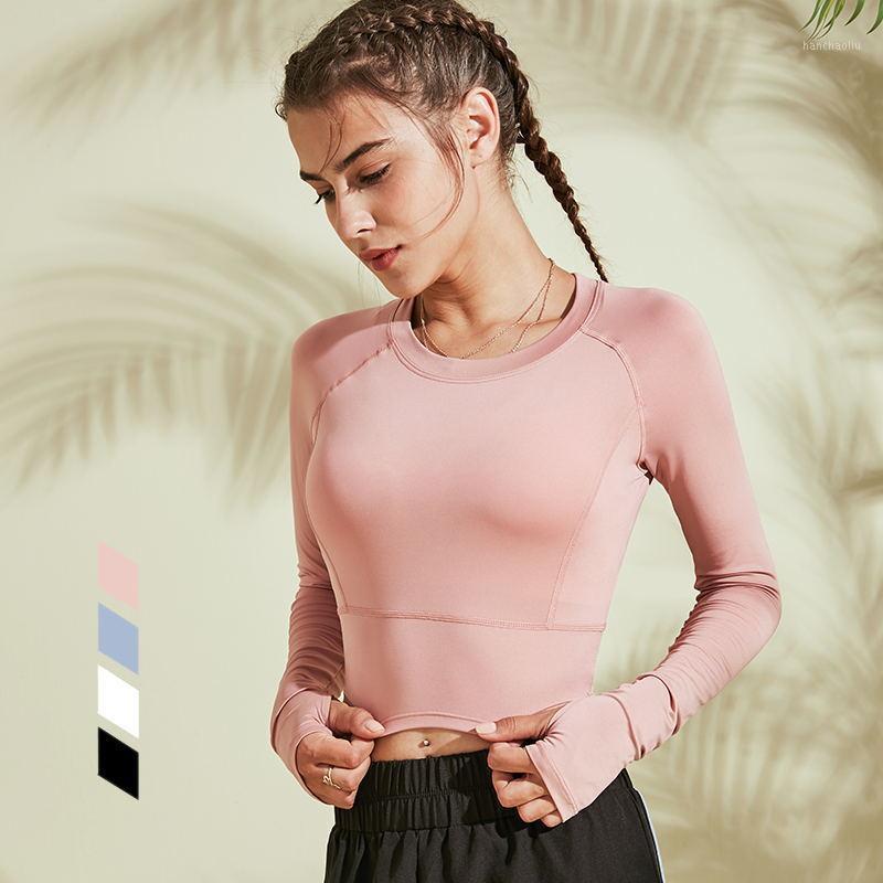 Women' solid sports T-shirt long sleeve sexy skinny Yoga suit quick dry Breathable running fitness Suit Blue Top1
Women' solid sports T-shirt long sleeve sexy skinny Yoga suit quick dry Breathable running fitness Suit Blue Top1