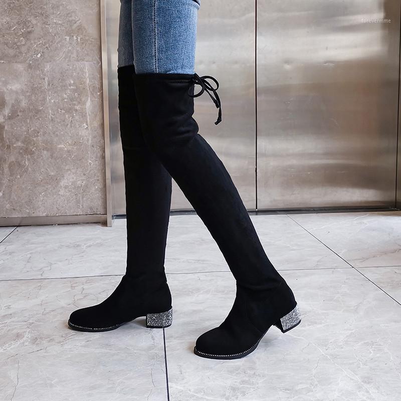 ENMAYER New Female Sexy Stretch Boots Night Club Party Shoes Woman Winter High Heels Cow Suede Women Over The Knee High Boots1, Black
ENMAYER New Female Sexy Stretch Boots Night Club Party Shoes Woman Winter High Heels Cow Suede Women Over The Knee High Boots1, Black