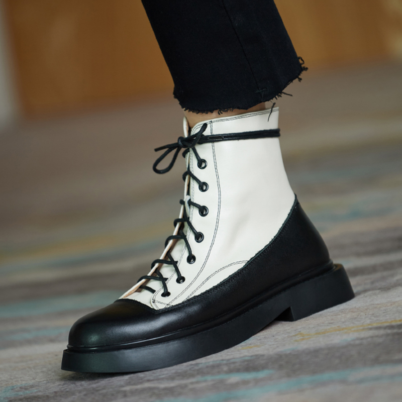 2020 Luxury Make-up of Women New Winter Shoes Colours Blended British Keep Warm Lace Up to Ankle Zapatos Mujer Boots Wc0y, Black
2020 Luxury Make-up of Women New Winter Shoes Colours Blended British Keep Warm Lace Up to Ankle Zapatos Mujer Boots Wc0y, Black