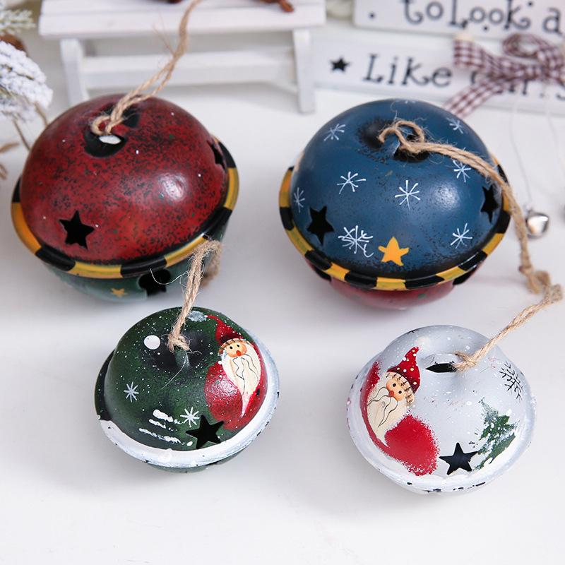 Retro Christmas Ornaments Colorful Rope Iron Bell Pendant Christmas Tree Accessories 4 Colors Home Decoration
Retro Christmas Ornaments Colorful Rope Iron Bell Pendant Christmas Tree Accessories 4 Colors Home Decoration